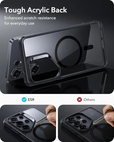 ESR for Samsung Galaxy S26 Ultra Case, Compatible with MagSafe, Magnetic Case for Samsung Galaxy S26 Ultra, Military-Grade Protection, Classic Hybrid Cover (HaloLock), Clear Black