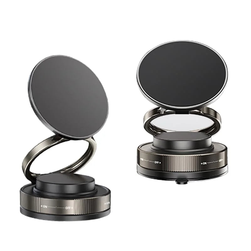 Car Phone Holder | Magnetic Suction Cup with Strong Base | Foldable Mobile Holder for Car Dashboard & Desk | Adjustable Phone Stand for iPhone & Smartphones | Car Desk Kitchen Travel Use 360degree