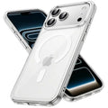 JETech Magnetic Case for iPhone 17 Pro 6.3-Inch Compatible with MagSafe, Shockproof Phone Bumper Cover, Anti-Scratch Clear Back (Clear)