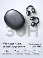 UGREEN ClipBuds, Open-ear Wireless Headphones with 4 Mic Clear Call Earbuds Clip on Earphones Bluetooth 6.0, App&Touch Control, IPX5 for Running Fitness, 30H Playtime, iOS&Android, Fit for S26 Ultra