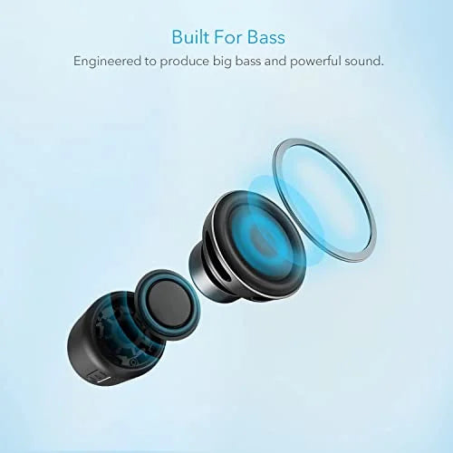 Anker Soundcore mini, Super-Portable Bluetooth Speaker with 15-Hour Playtime, 66-Foot Bluetooth Range, Wireless Speaker with Enhanced Bass, Noise-Cancelling Microphone, for Outdoor, Travel, Home