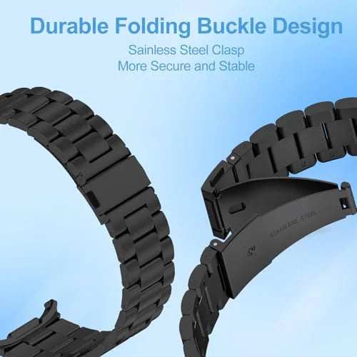 T Tersely No Gap Solid Metal Business Wristband Replacement Strap for Samsung Galaxy Watch 8 (40/44mm), 8 Classic, Ultra2(2025), for Men Women