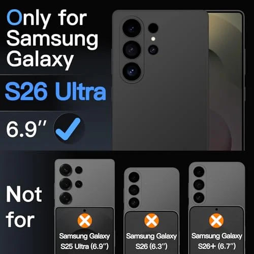 JETech Matte Screen Protector for Samsung Galaxy S26 Ultra, Anti-Glare 9H Tempered Glass Film, Anti-Fingerprint, Smooth Touch, 10-Second Easy Installation, Case-Friendly, 2-Pack