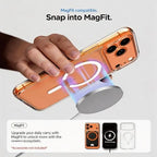 CROWNYX Hybrid PureClear cover for iPhone 17 Pro Max Compatible with Magsafe-Magnetic Charger Case Bumper,Military-Grad Drop Protuction Wear Resistant Anti Scratch Fingerprint Clear Case