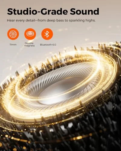 Truefree HD-100 In-Ear Headphones, Bluetooth 6.0 Headphones, Magnetic Neckband Sports Headphones, Spatial Audio, IP67 Waterproof, 20 Hours, Dual Connection, AI Call Noise Reduction, App Control