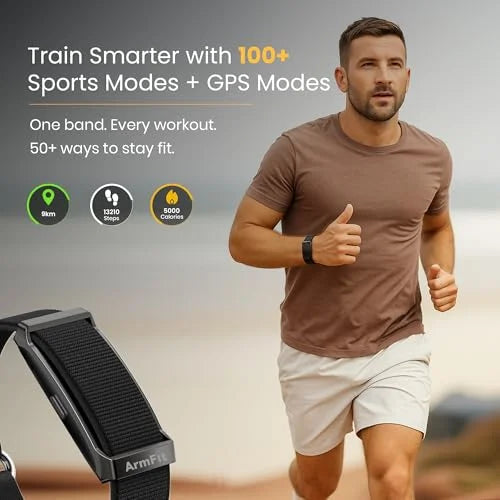 ArmFit Deep Zeero Membership fee fitness tracker band Health and Fitness Wearable – 24/7 Activity Tracker Sleep Tracking, with app support – 15+ Days Battery Life